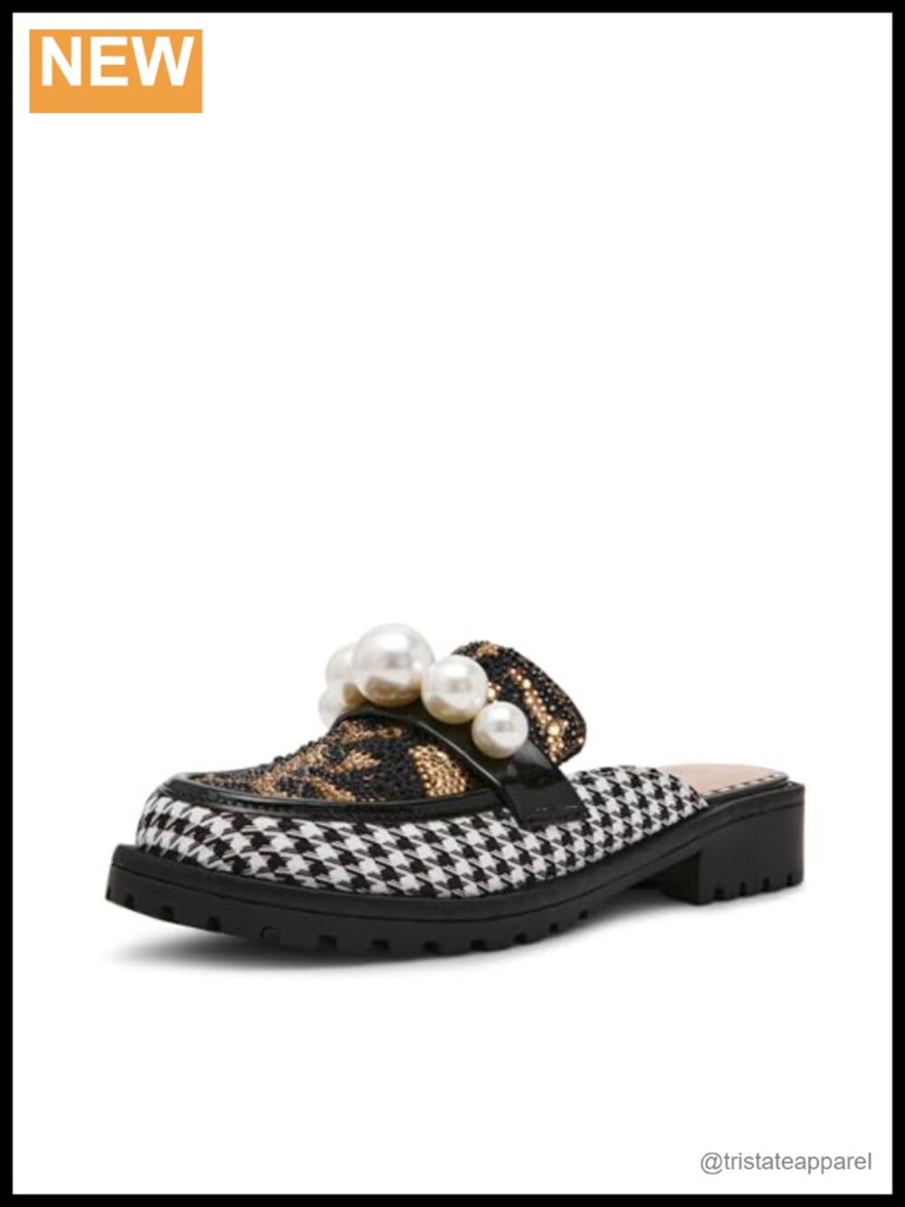 Betsey Johnson Norah Loafers Slip-On Mule Chunky Lug Sole Low Heel